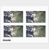 Planet Earth Rechthoekige Sticker (Vel)
