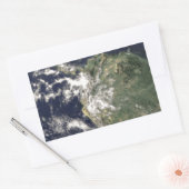 Planet Earth Rechthoekige Sticker (Envelop)