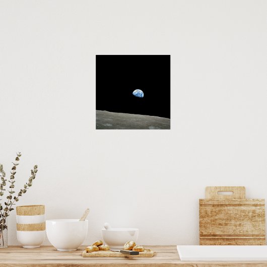 Planet Earth Rising Print (Keuken)