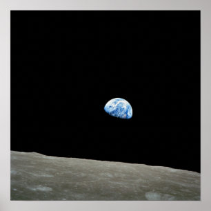 Planet Earth Rising Print
