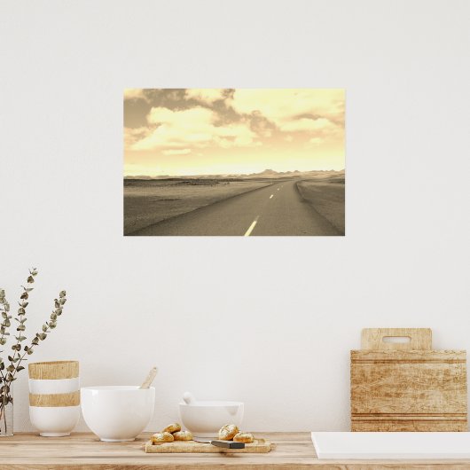 Planet Earth Road Poster (Keuken)