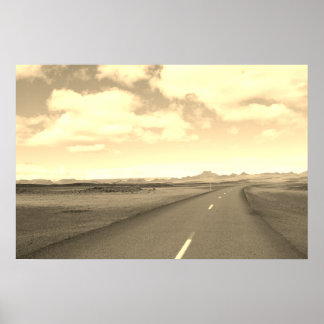 Planet Earth Road Poster