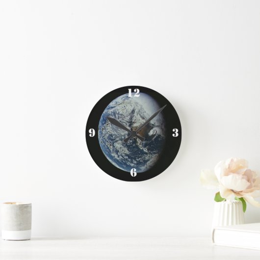 Planet Earth Ronde Klok (Huis)