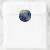 Planet Earth Ronde Sticker (Tas)