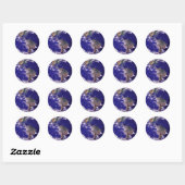 Planet Earth Ronde Sticker (Vel)