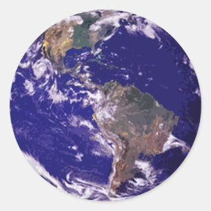 Planet Earth Ronde Sticker