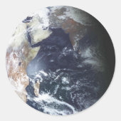 PLANET EARTH RONDE STICKER (Voorkant)