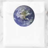 Planet Earth Ronde Sticker (Tas)