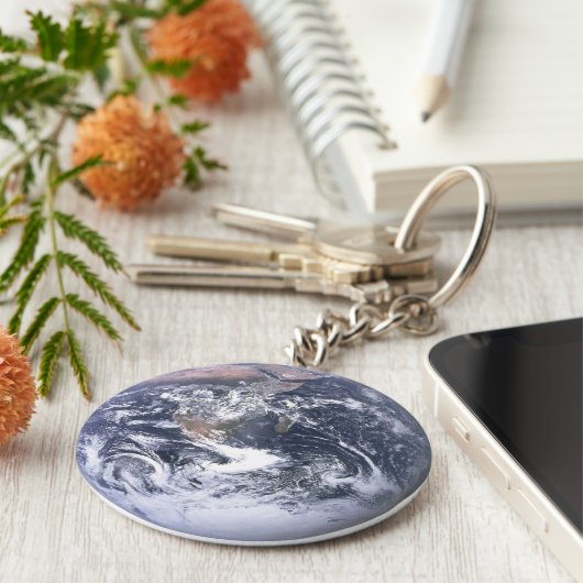 Planet Earth Sleutelhanger (Zijkant)