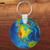 Planet Earth Sleutelhanger (Voorkant)