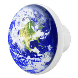 Planet Earth Solar System Keramische Knop