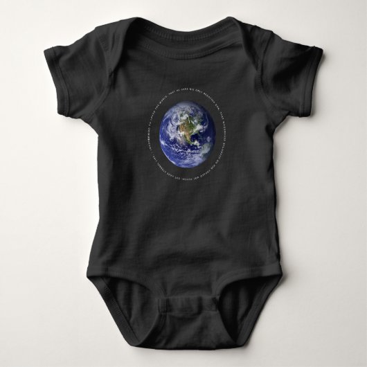 Planet Earth Space - Christelijk John 3:16 Religie Romper (Voorkant)