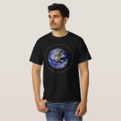 Planet Earth Space - Christelijk John 3:16 Religie T-shirt (Voorkant volledig)
