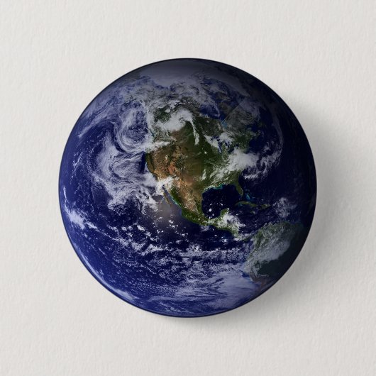 Planet Earth Space Foto Ronde Button 5,7 Cm (Voorkant)