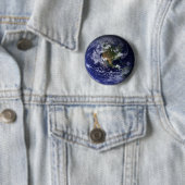 Planet Earth Space Foto Ronde Button 5,7 Cm (In situ)