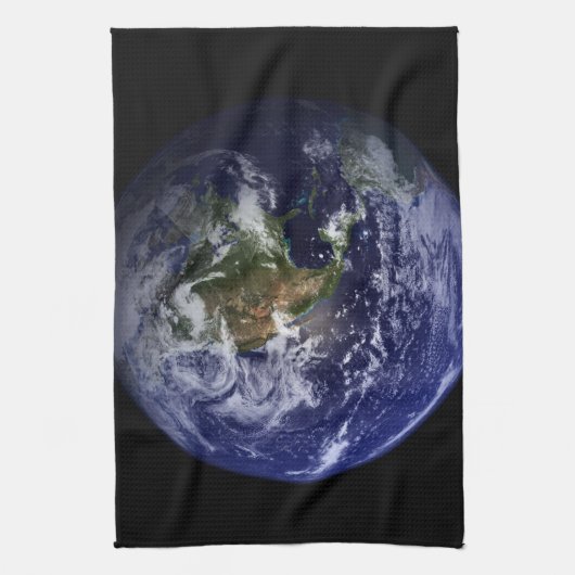 Planet Earth Space Foto Theedoek (Verticaal)