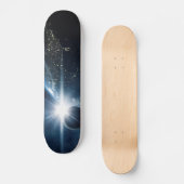 Planet Earth Space Uitzicht Persoonlijk Skateboard (Voorkant)