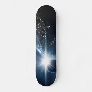 Planet Earth Space Uitzicht Persoonlijk Skateboard