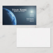 Planet Earth Space Uitzicht Visitekaartje (Voorkant / Achterkant)