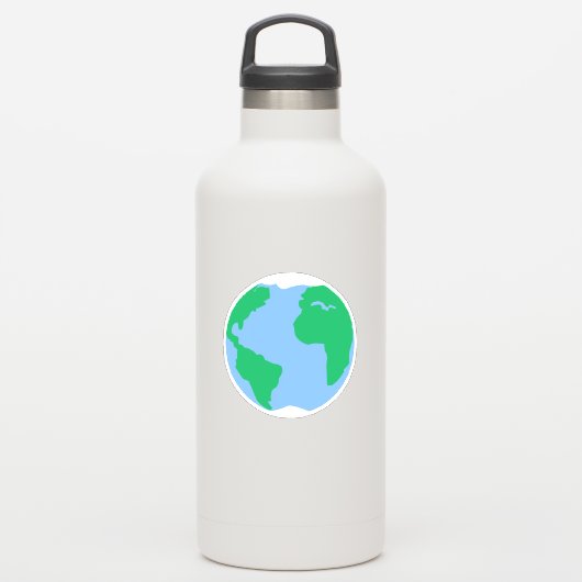 Planet Earth Sticker (Waterfles)