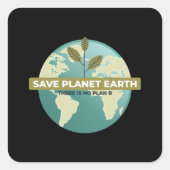 PLANET EARTH Sticker SAVE (Voorkant)