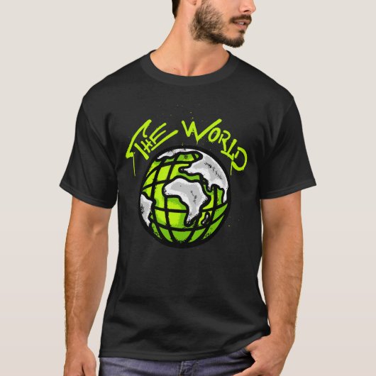 Planet Earth streetwear T-shirt (Voorkant)