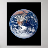 Planet Earth uitzicht uit Apollo 17 Poster (Voorkant)