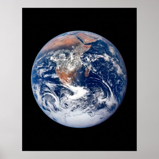 Planet Earth uitzicht uit Apollo 17 Poster (Voorkant)