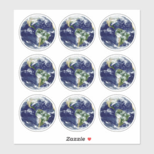 Planet Earth van boven & Ruimte-uitzicht sticker