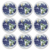 Planet Earth van boven & Space uitzicht sticker (Voorkant)