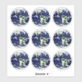Planet Earth van boven & Space uitzicht sticker