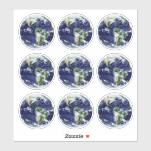 Planet Earth van boven & Space uitzicht sticker