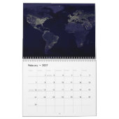 Planet Earth van het universum Kalender (Feb 2027)