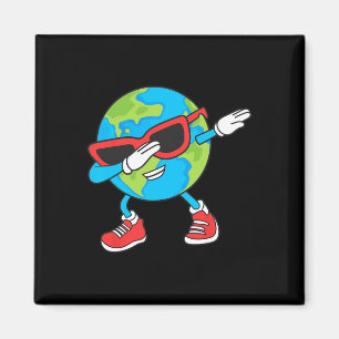 Planet Earth Verjaardag Dab Groovy Dabbing Boys Magneet