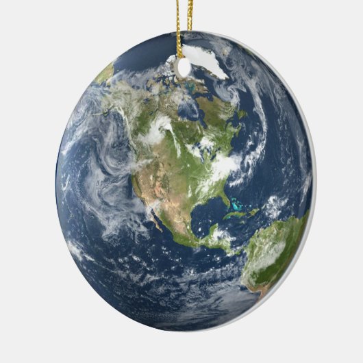 Planet Earth-versiering Keramisch Ornament (Links)