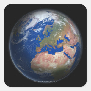Planet Earth Vierkante Sticker