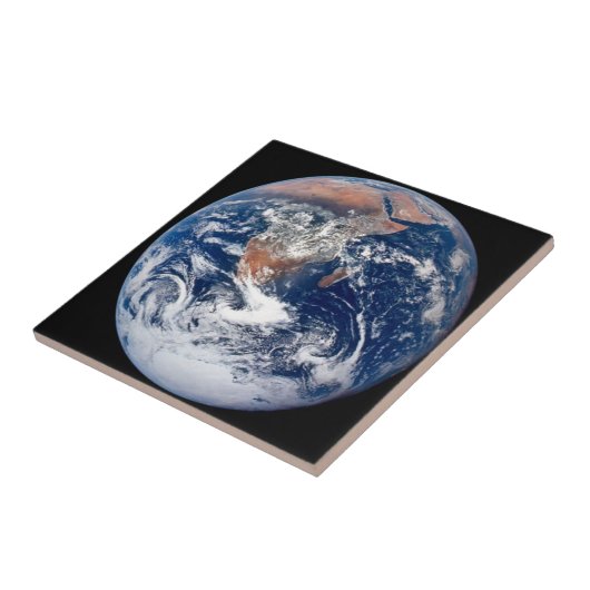 Planet Earth view from Apollo 17 Tegeltje (Zijkant)