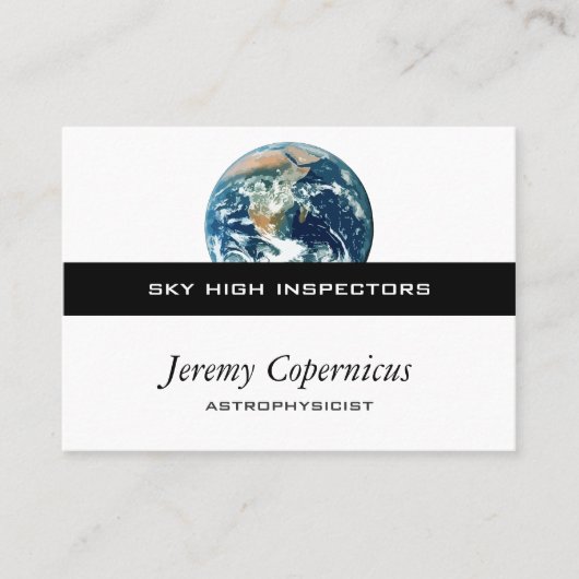 Planet Earth Visitekaartje (Voorkant)