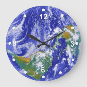 Planet Earth Wall Clock Grote Klok