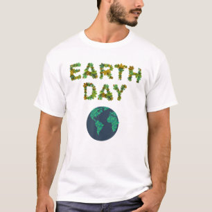 Planet Earth Wereldbol Earth Day T-shirt
