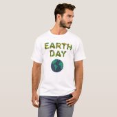 Planet Earth Wereldbol Earth Day T-shirt (Voorkant volledig)