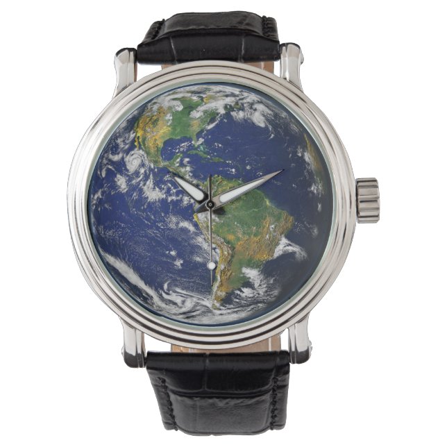 Planet Earth World Art Horloge (Voorkant)