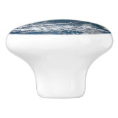 Planet Earth World Knob Keramische Knop (Zijkant)
