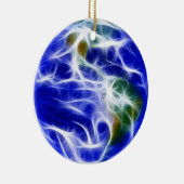 Planet Earth World Wereldbol Keramisch Ornament (Rechts)