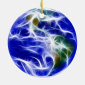 Planet Earth World Wereldbol Keramisch Ornament (Achterkant)