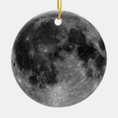 Planet Earth's Moon Kerstboom Keramisch Ornament (Voorkant)