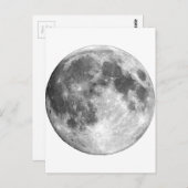 PLANET EARTH'S MOON (zonnestelsel) ~ Briefkaart (Voorkant / Achterkant)