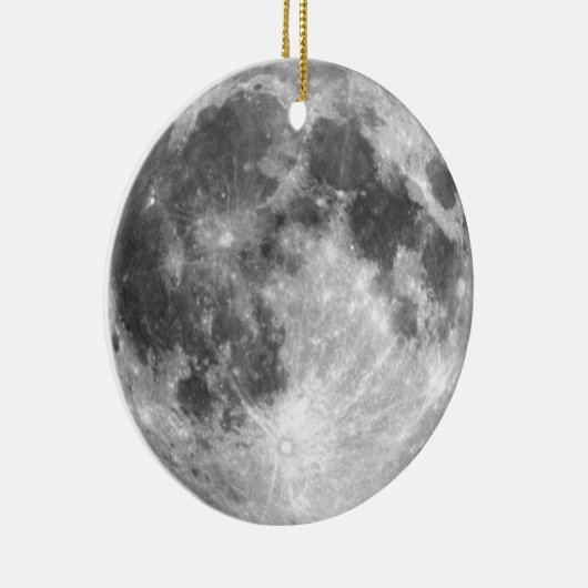 PLANET EARTH'S MOON (zonnestelsel) ~ Keramisch Ornament (Rechts)