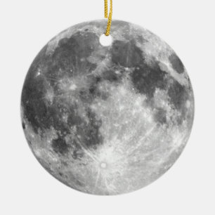 PLANET EARTH'S MOON (zonnestelsel) ~ Keramisch Ornament
