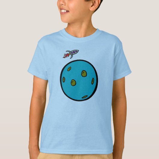 Planet en Rocket One T-shirt (Voorkant)
